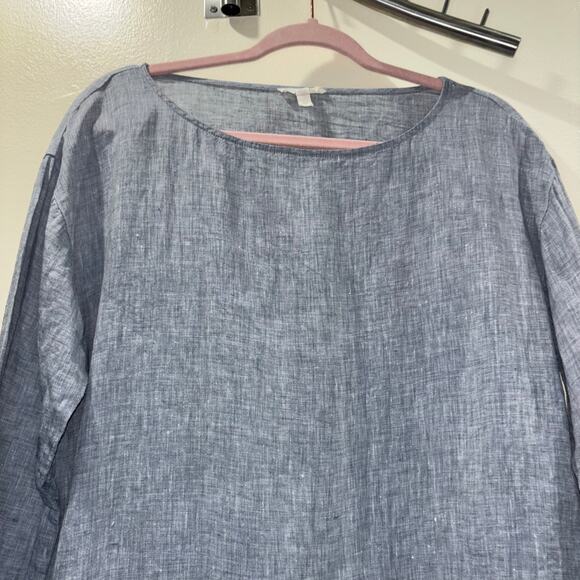 Eileen Fisher 100% Organic Linen Top - Picture 11 of 15